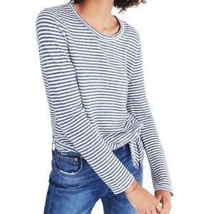 Madewell Soundcheck Stripe Side Tie Tee